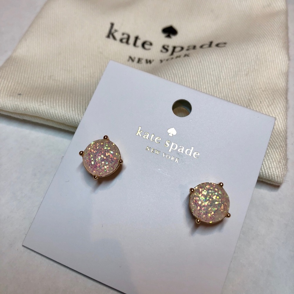 Kate Spade Opal Glitter Round Earrings